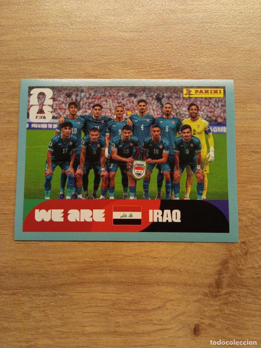 Cromos de f&uacute;tbol: Cromo 13, alineaci&oacute;n Iraq,, mundial 2026, Panini