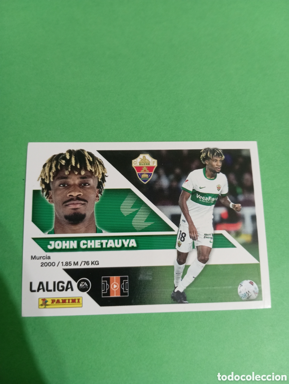 Cromos de f&uacute;tbol: John Chetauya Elche n&deg;13 B / PANINI LIGA ESTE 2026/2027