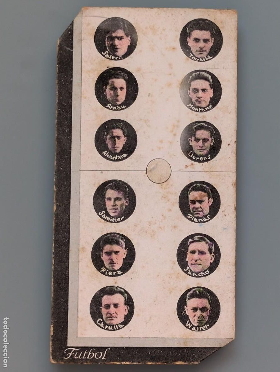 Cromos de f&uacute;tbol: VERY RARE CARD FC BARCELONA C&Aacute;NTARA SAMITIER SANCHO PIERA DOMINO DEPORTIVO FOOTBALL TOP STARS 20's