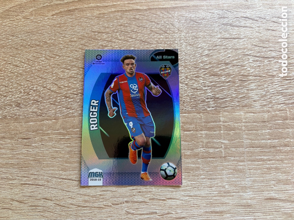 Cromos de Futebol: 350 ROGER ALL STARS PLATA MEGACRACKS MGK 2018 2019 18 19 LEVANTE UD