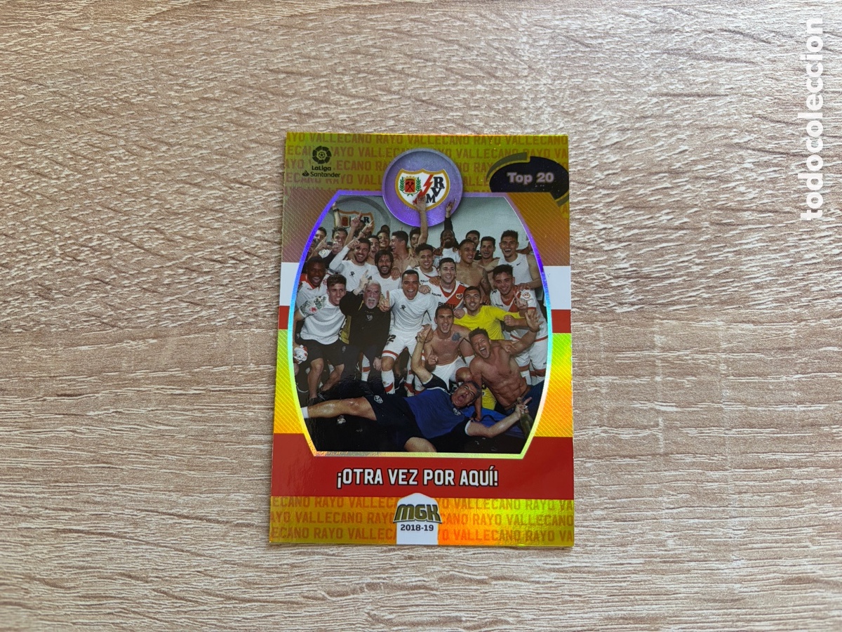 Cromos de f&uacute;tbol: 401 TOP 20 MEGACRACKS MGK 2018 2019 18 19 RAYO VALLECANO