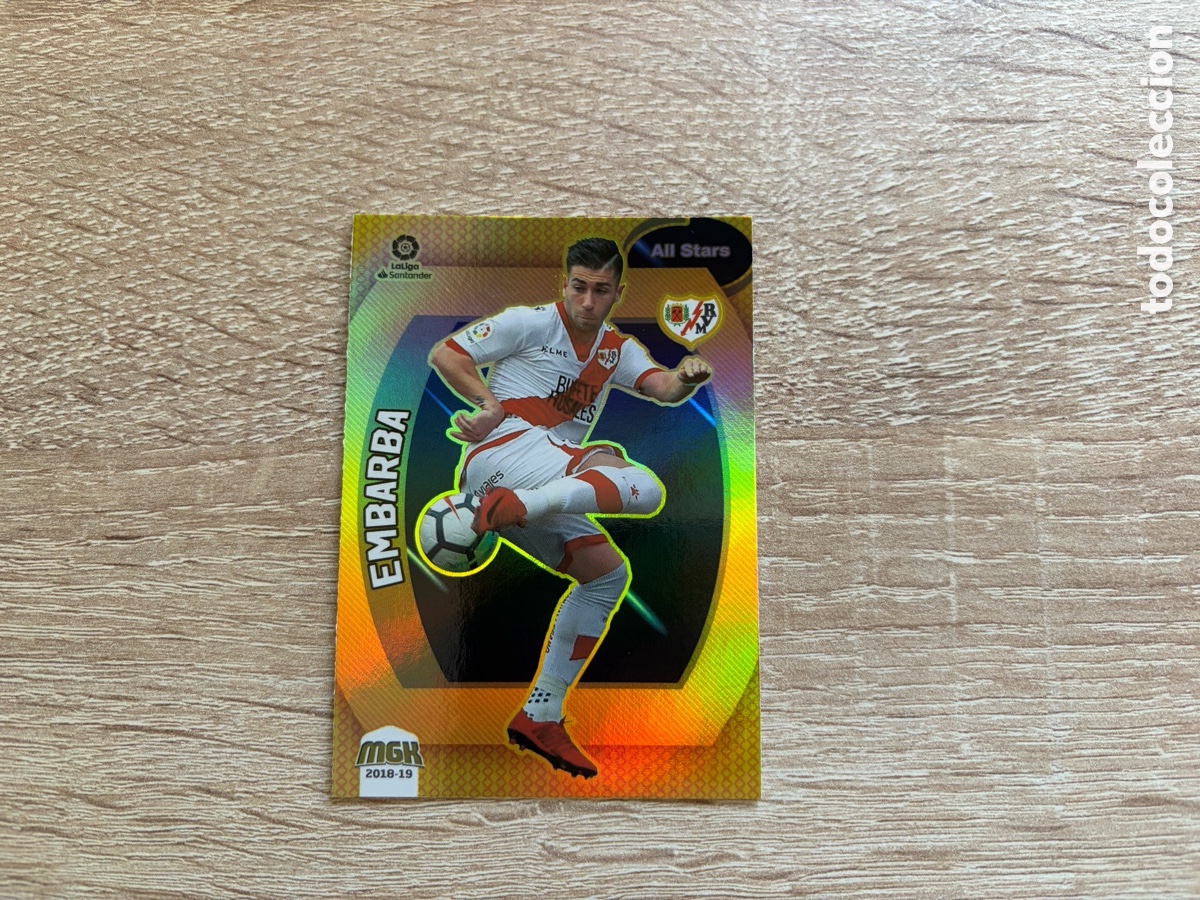 Cromos de f&uacute;tbol: 403 EMBARBA ALL STARS ORO MEGACRACKS MGK 2018 2019 18 19 RAYO VALLECANO