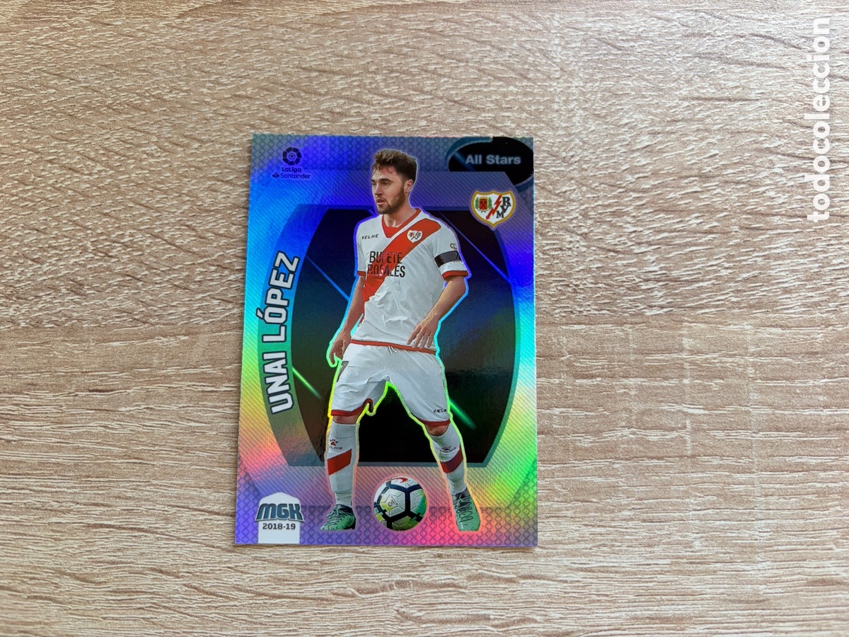 Cromos de f&uacute;tbol: 404 UNAI L&Oacute;PEZ ALL STARS PLATA MEGACRACKS MGK 2018 2019 18 19 RAYO VALLECANO