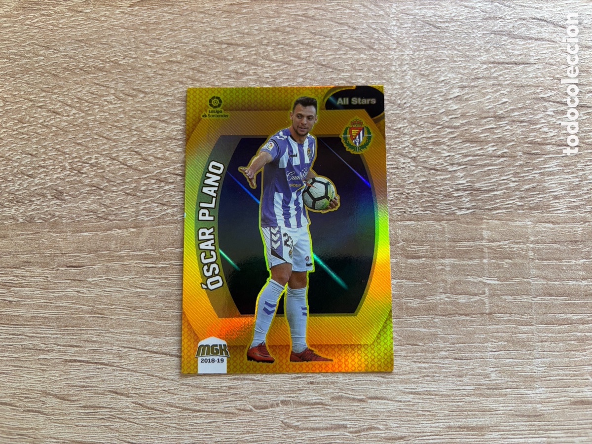 Cromos de Futebol: 511 &Oacute;SCAR PLANO ALL STARS ORO MEGACRACKS MGK 2018 2019 18 19 REAL VALLADOLID CF