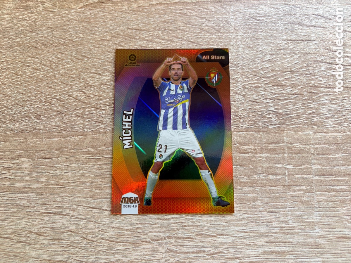 Cromos de f&uacute;tbol: 513 M&Iacute;CHEL ALL STARS BRONCE MEGACRACKS MGK 2018 2019 18 19 REAL VALLADOLID CF