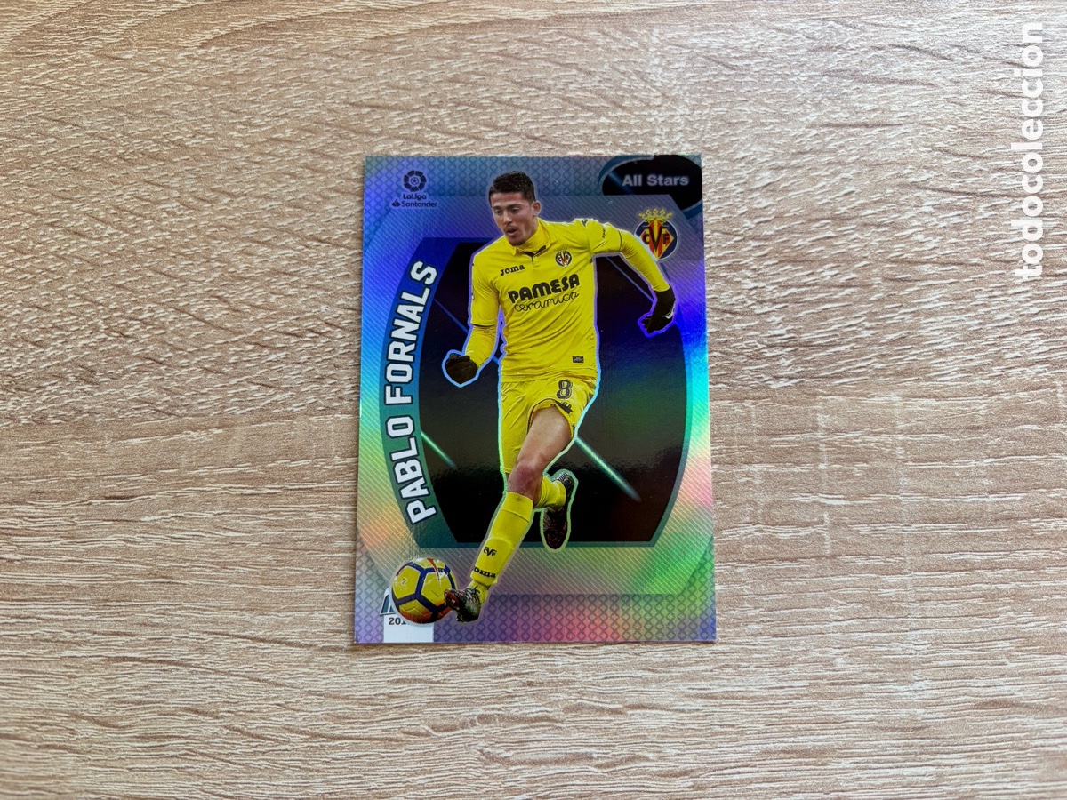 Cromos de f&uacute;tbol: 539 PABLO FORNALS ALL STARS PLATA MEGACRACKS MGK 2018 2019 18 19 VILLARREAL CF
