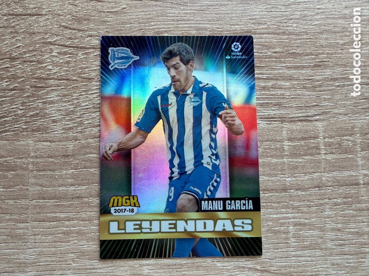 Cromos de f&uacute;tbol: 24 MANU GARC&Iacute;A LEYENDAS MEGACRACKS MGK 2017 2018 17 18 DEPORTIVO ALAV&Eacute;S