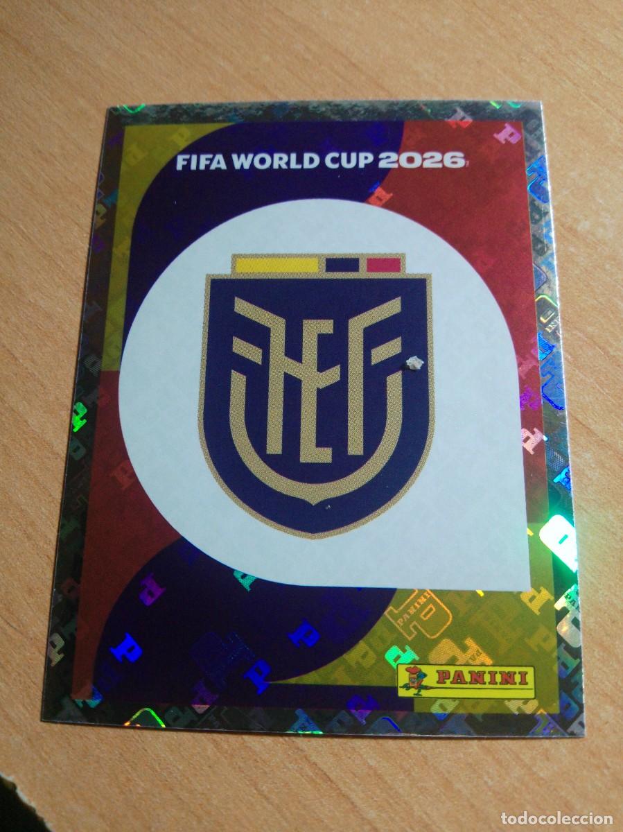 Cromos de f&uacute;tbol: ECU 1 ESCUDO DE ECUADOR MUNDIAL FIFA WORLD CUP 2026 26 PANINI STICKERS NUEVO
