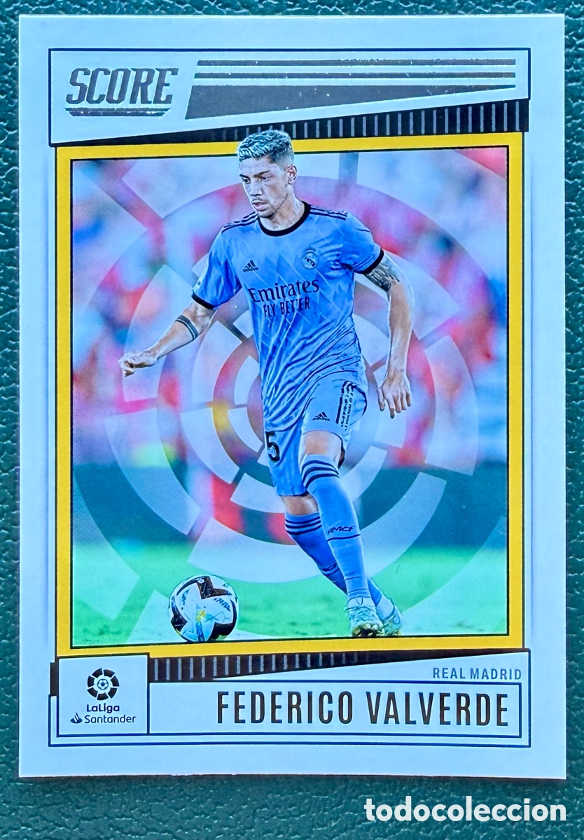 Cromos de f&uacute;tbol: 146 FEDERICO VALVERDE REAL MADRID SCORE LA LIGA 2022 2023 PANINI 22 23