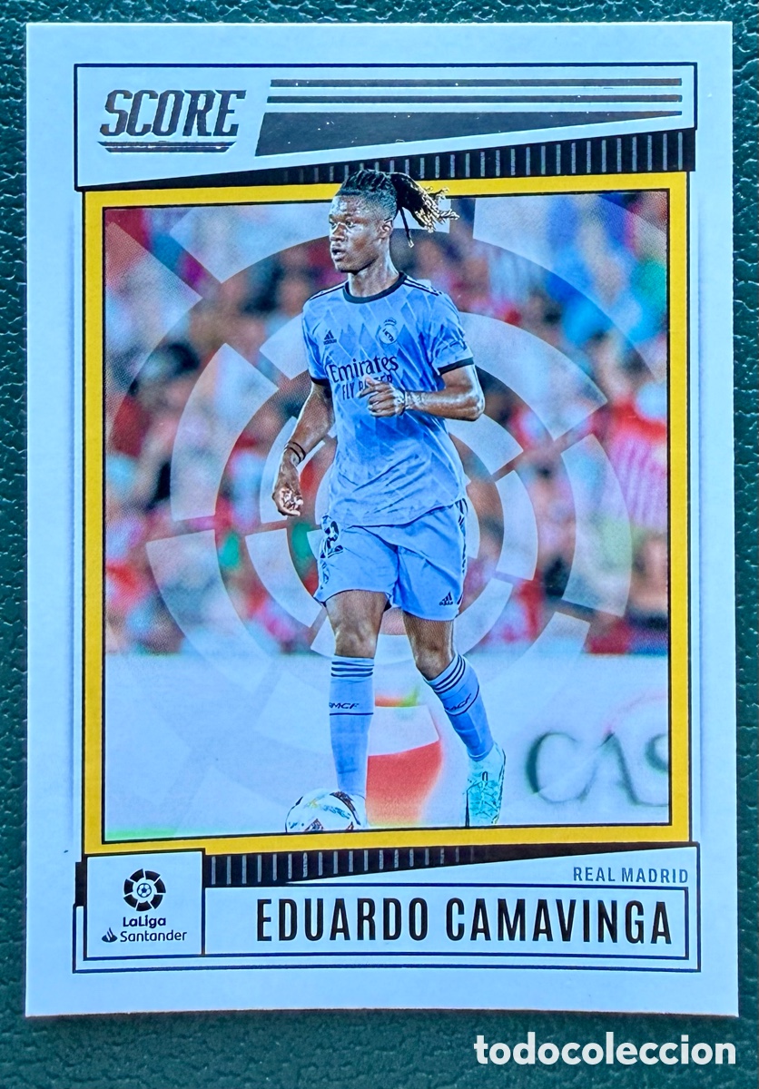 Cromos de f&uacute;tbol: 145 EDUARDO CAMAVINGA REAL MADRID SCORE LA LIGA 2022 2023 PANINI 22 23