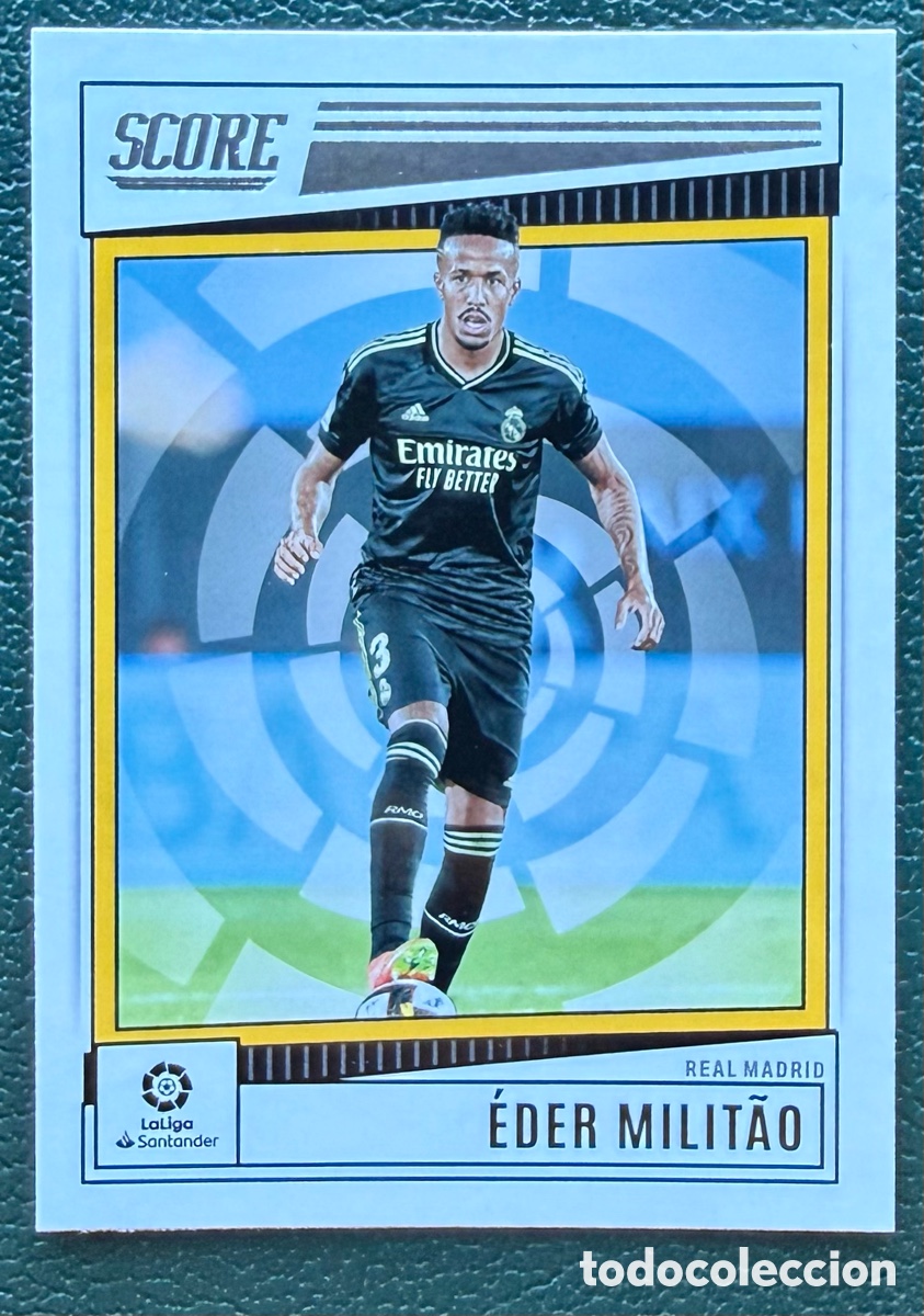 Cromos de f&uacute;tbol: 144 EDER MILITAO REAL MADRID SCORE LA LIGA 2022 2023 PANINI 22 23