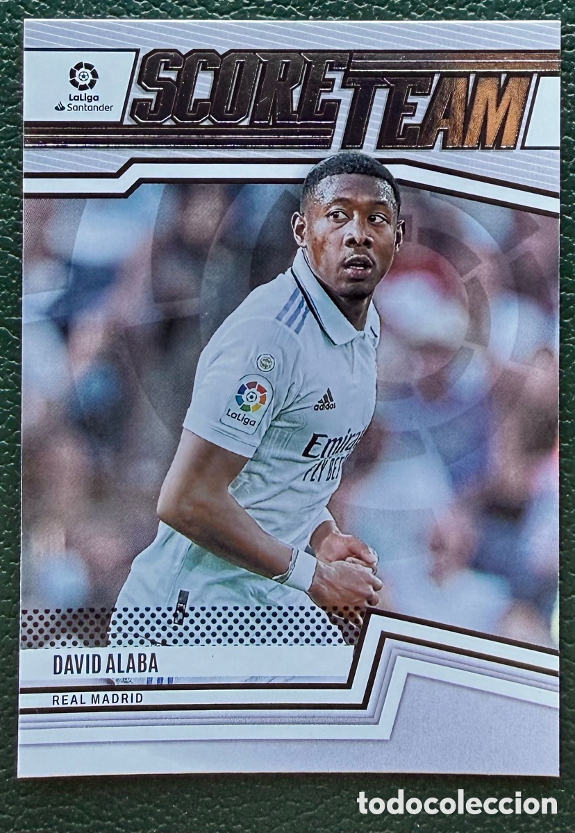 Cromos de f&uacute;tbol: 19 DAVID ALABA REAL MADRID SCORE TEAM SCORE LA LIGA 2022 2023 PANINI 22 23