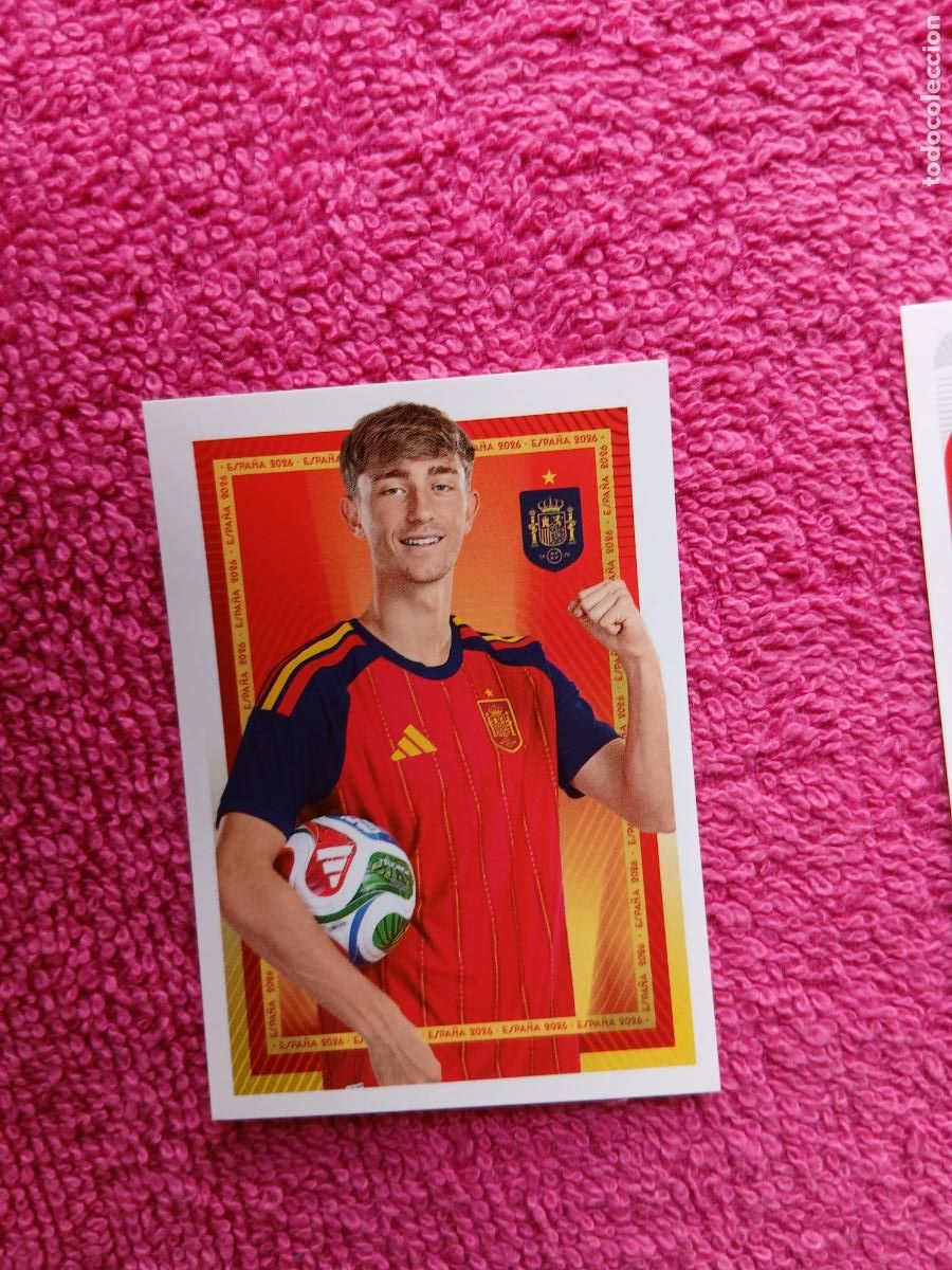 Cromos de f&uacute;tbol: espa&ntilde;a 2026 21 huijsen selecci&oacute;n espa&ntilde;ola panini carrefour family mundial de futbol (A)