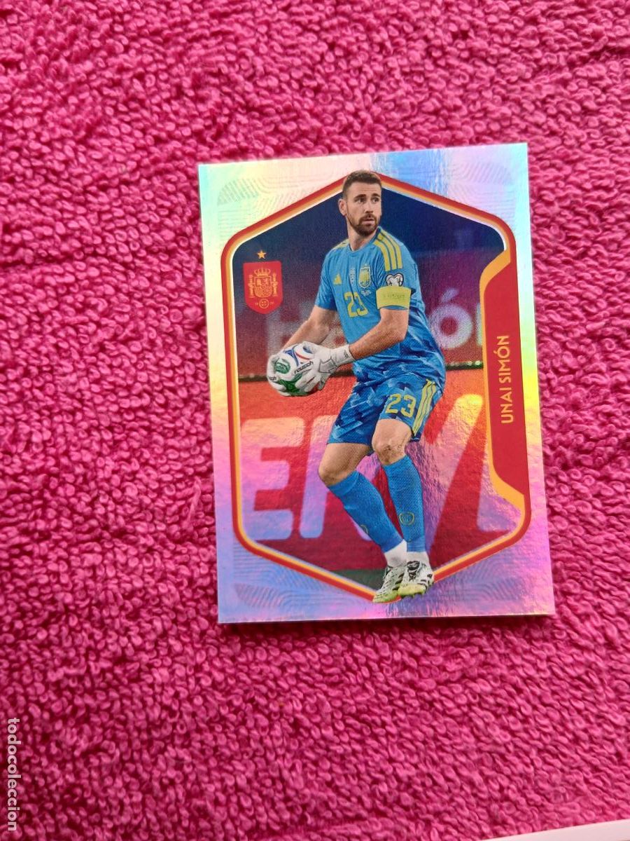 Cromos de f&uacute;tbol: espa&ntilde;a 2026 10 unai sim&oacute;n selecci&oacute;n espa&ntilde;ola panini carrefour family mundial de futbol (A)