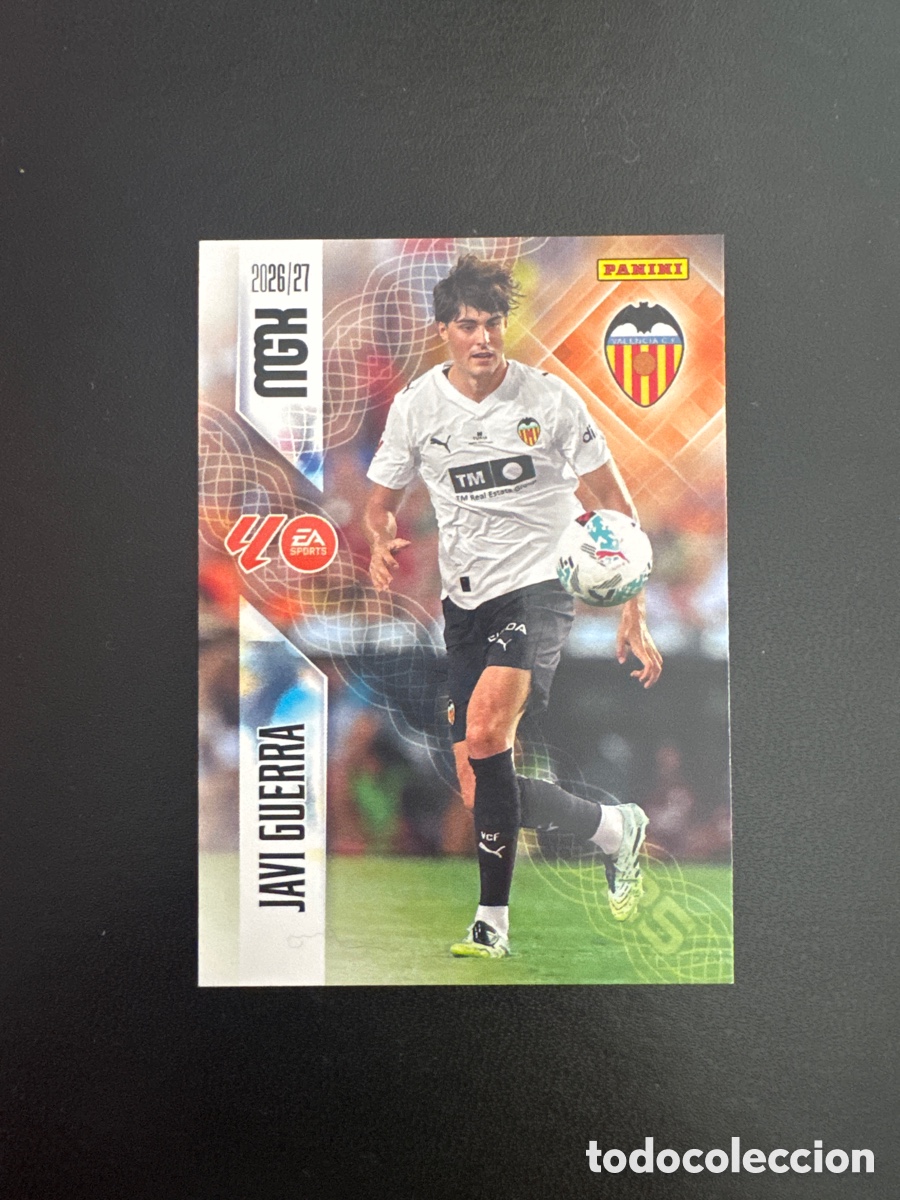 Cromos de f&uacute;tbol: JAVI GUERRA VALENCIA NUMERO 354 MEGACRACKS 2026 2027
