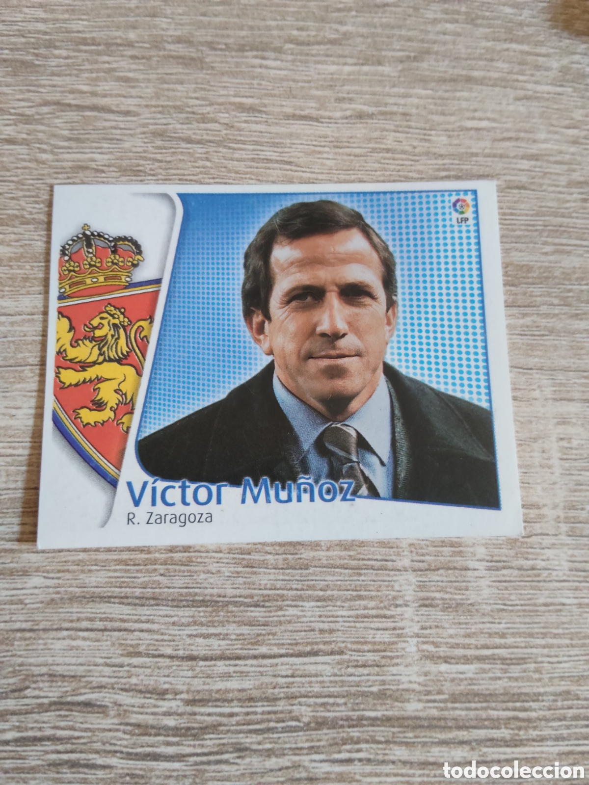Football Stickers: V&iacute;ctor Mu&ntilde;oz Real Zaragoza liga 2004 2005 04 05 ediciones este