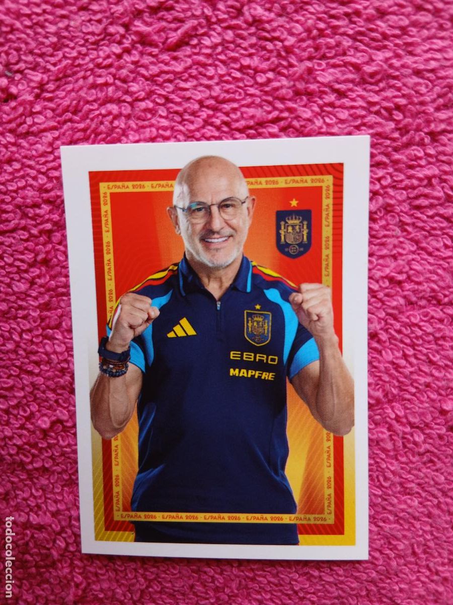 Football Stickers: espa&ntilde;a 2026 7 de la fuente selecci&oacute;n espa&ntilde;ola panini carrefour family mundial de futbol (A)