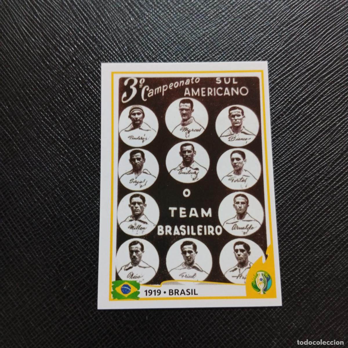Football Stickers: 365 LOGO 1919 BRASIL PANINI COPA AMERICA BRASIL 2019 CROMO FUTBOL 19 - SIN PEGAR B