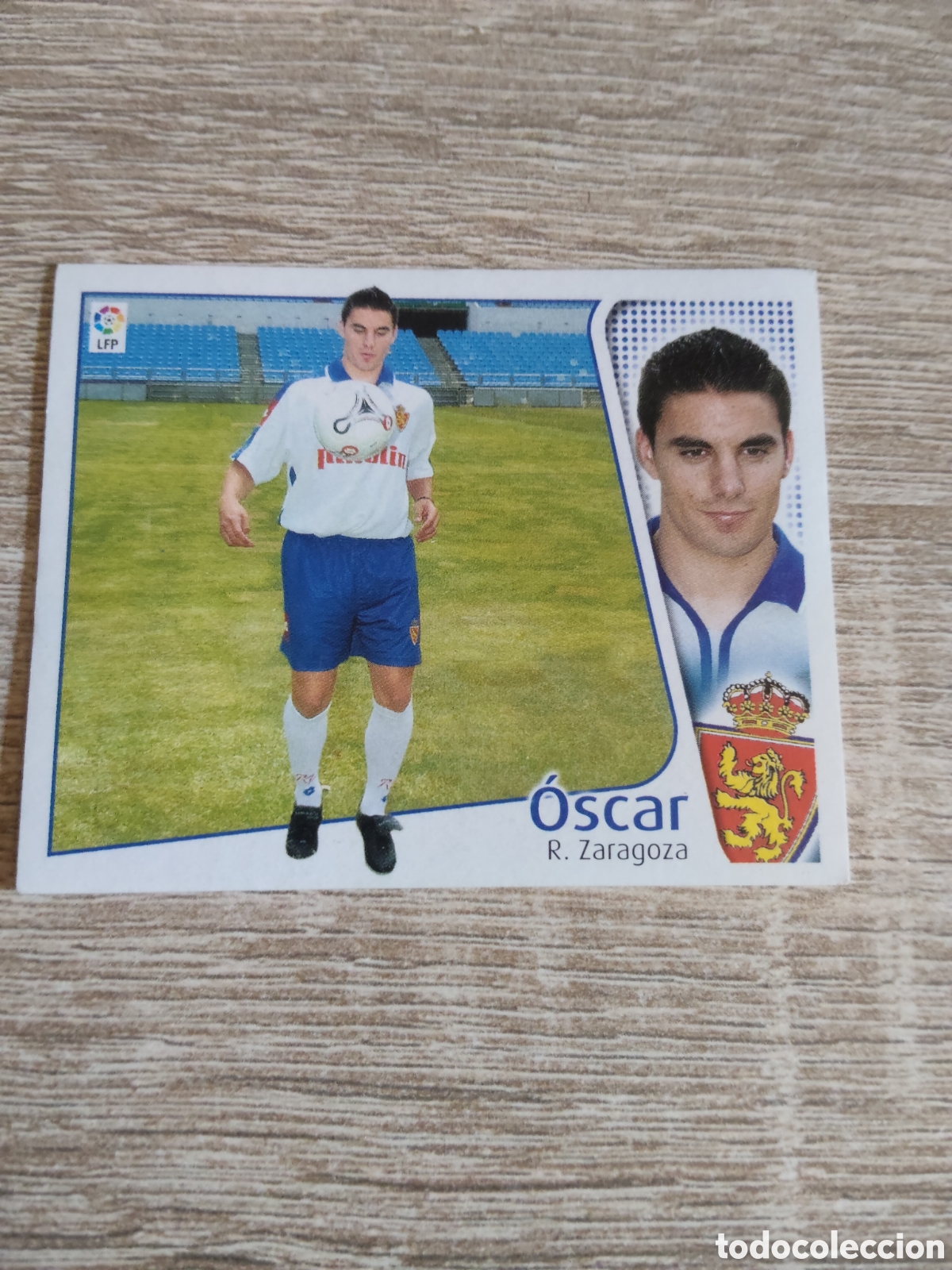 Football Stickers: &Oacute;scar Real Zaragoza liga 2004 2005 04 05 ediciones este