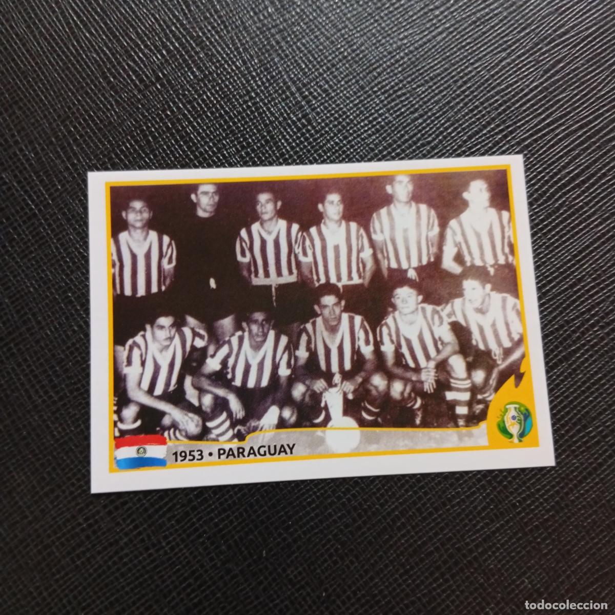 Cromos de f&uacute;tbol: 369 1953 PARAGUAY ALINEACION PANINI COPA AMERICA BRASIL 2019 CROMO FUTBOL 19 - SIN PEGAR