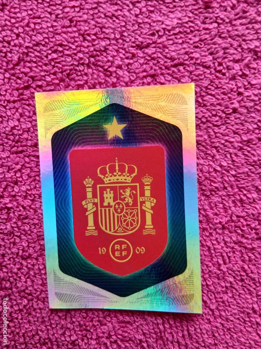 Cromos de f&uacute;tbol: espa&ntilde;a 2026 2 escudo selecci&oacute;n espa&ntilde;ola panini carrefour family mundial de futbol (A)