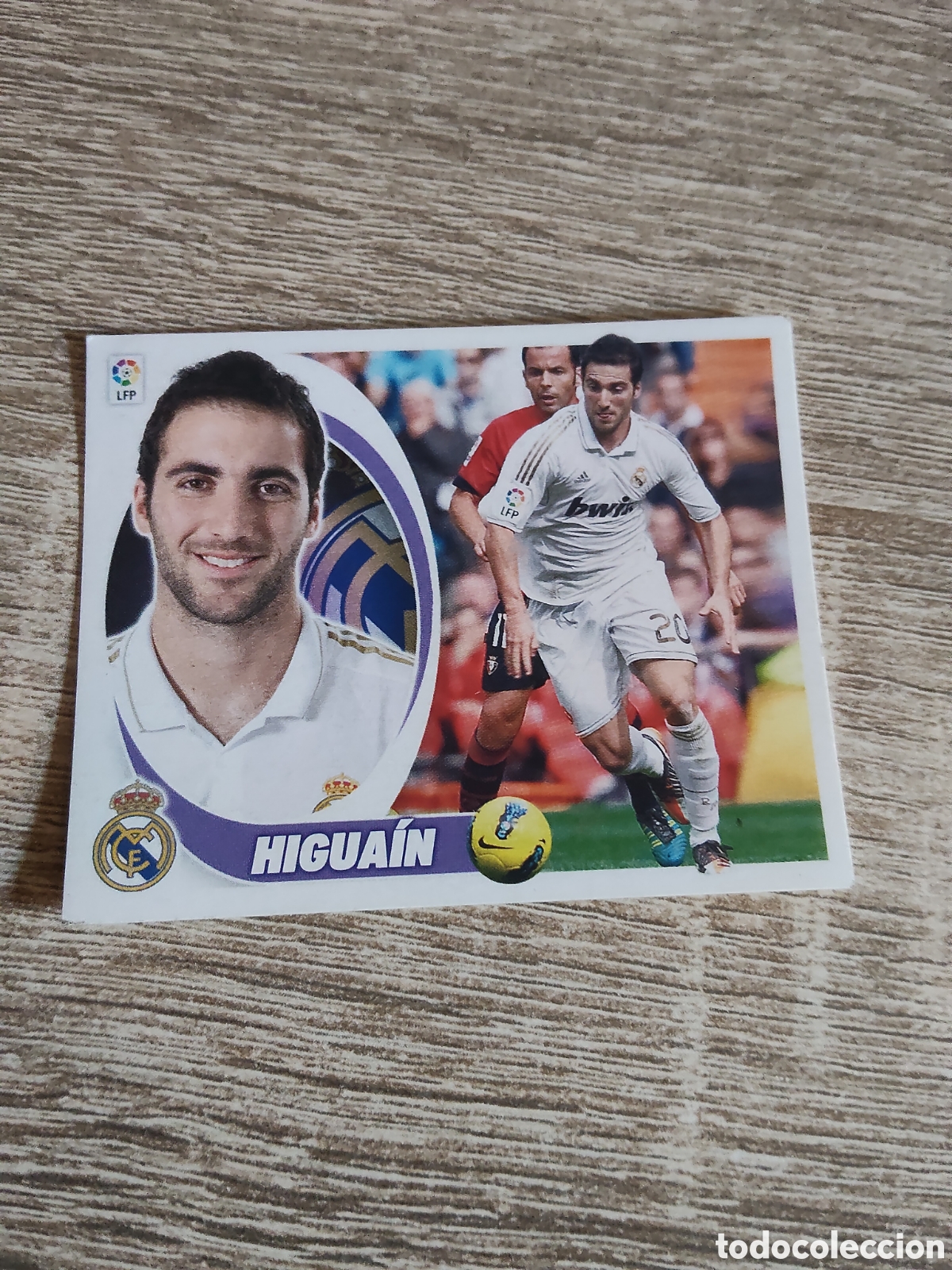 Cromos de f&uacute;tbol: Higua&iacute;n Real Madrid liga 2012 2013 12 13 ediciones este