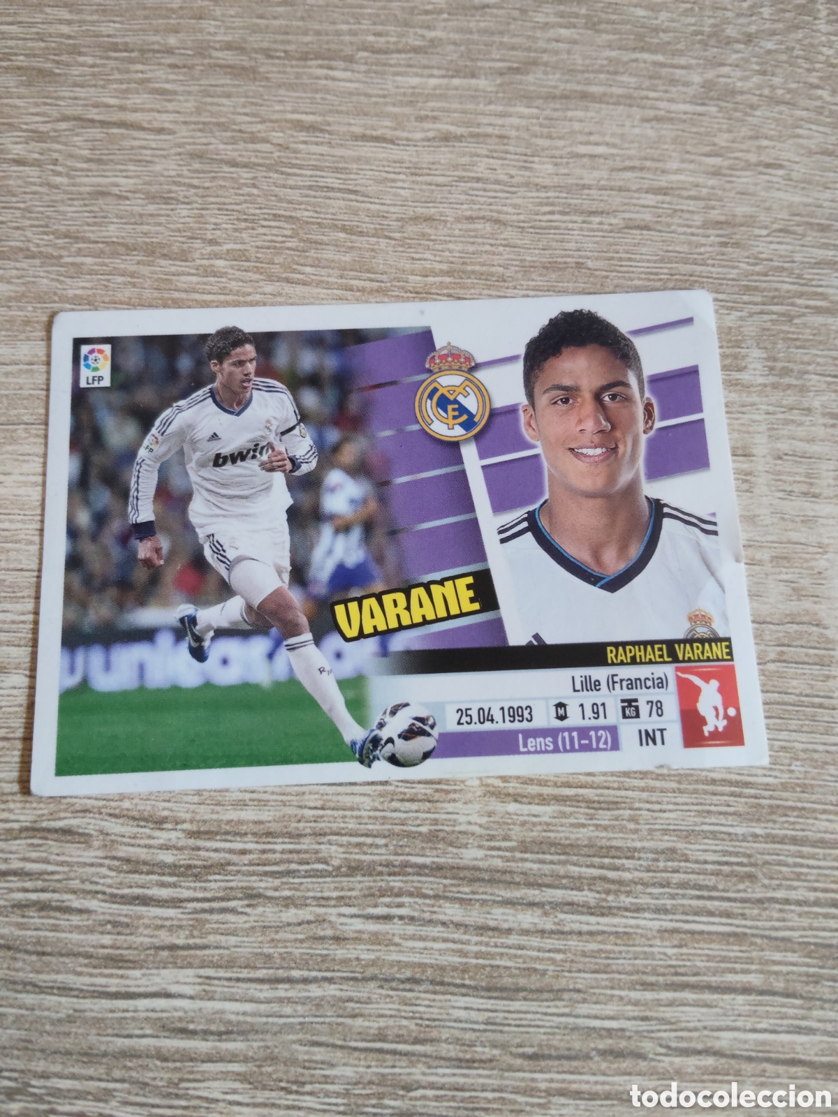 Cromos de f&uacute;tbol: Varane Real Madrid liga 2013 2014 13 14 ediciones este