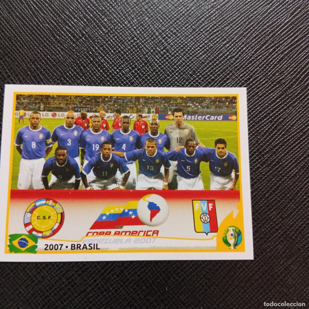 Cromos de f&uacute;tbol: 383 2007 BRASIL ALINEACION PANINI COPA AMERICA BRASIL 2019 CROMO FUTBOL 19 - SIN PEGAR