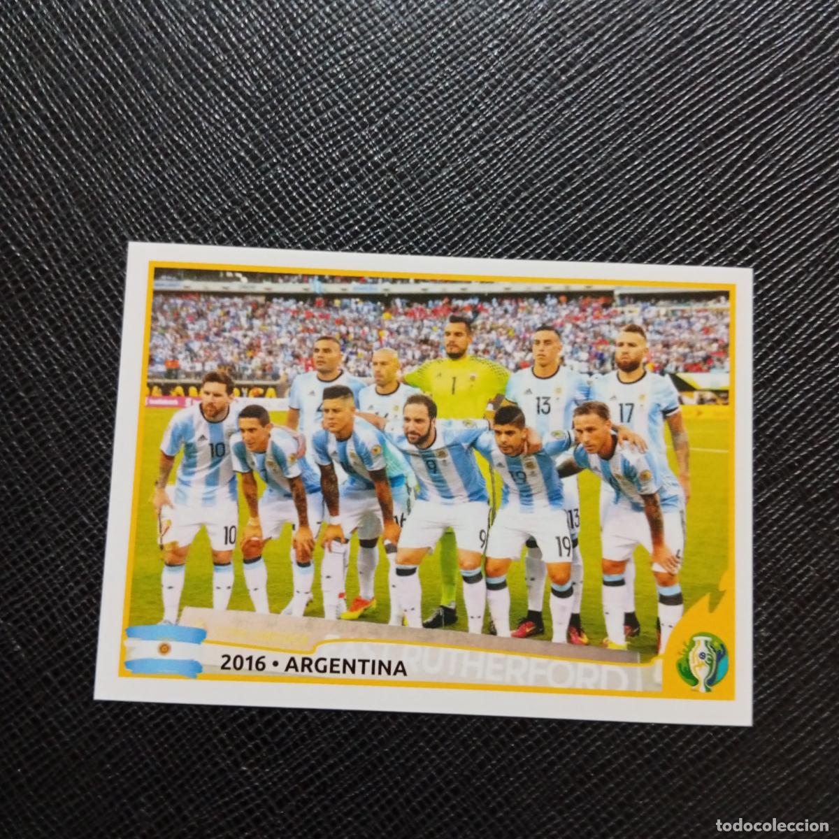 Cromos de f&uacute;tbol: 394 2016 MESSI ARGENTINA ALINEACION PANINI COPA AMERICA BRASIL 2019 CROMO FUTBOL 19 - SIN PEGAR