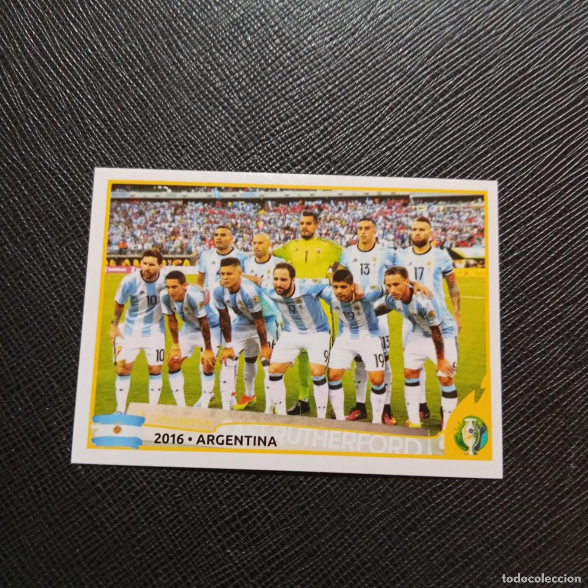 Cromos de f&uacute;tbol: 394 2016 MESSI ARGENTINA ALINEACION PANINI COPA AMERICA BRASIL 2019 CROMO FUTBOL 19 - SIN PEGAR