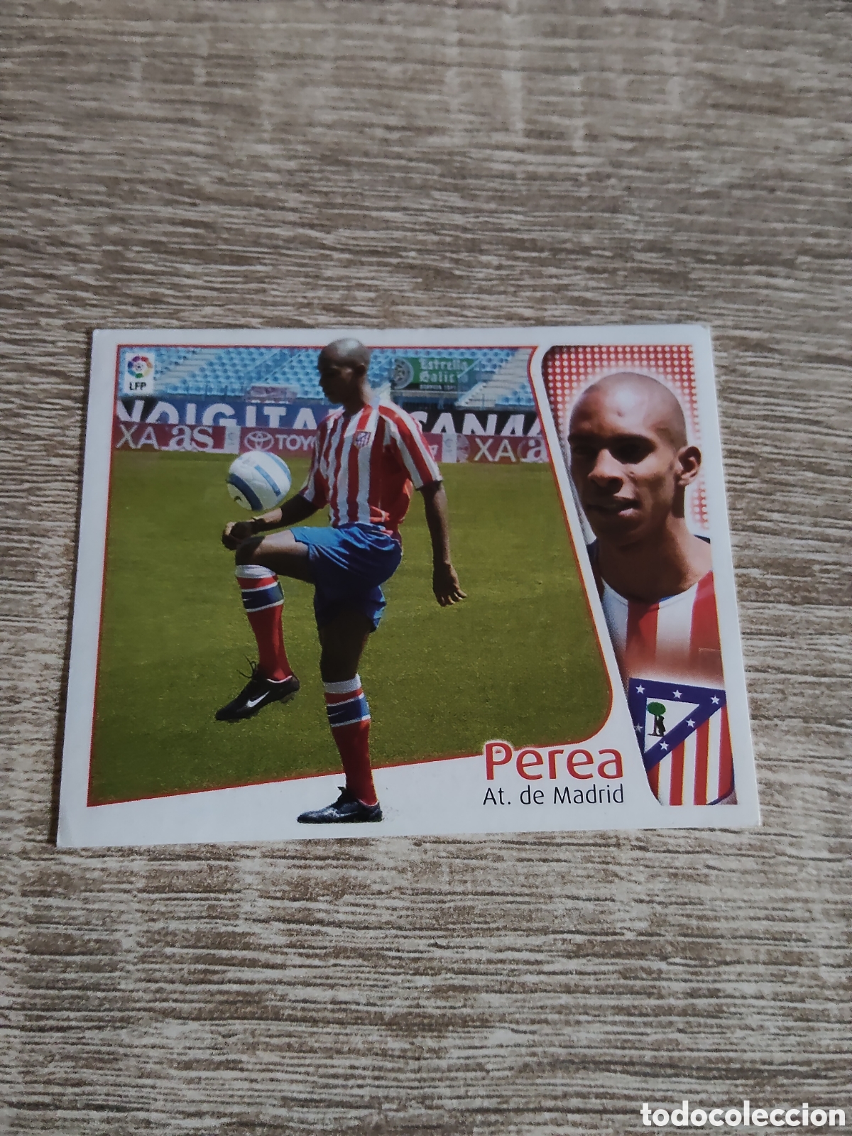 Cromos de f&uacute;tbol: Perea fichaje 1 Atl&eacute;tico de Madrid liga 2004 2005 04 05 ediciones este