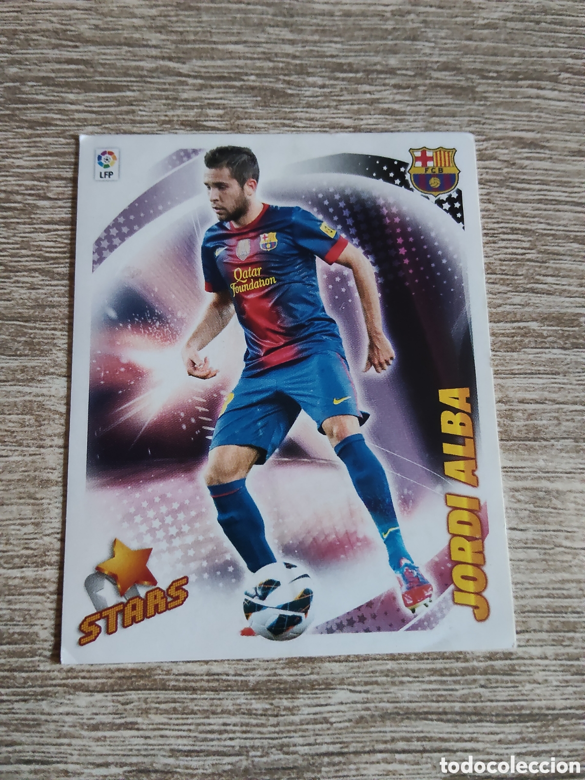 Cromos de f&uacute;tbol: Jordi Alba Barcelona stars liga 2012 2013 12 13 ediciones este
