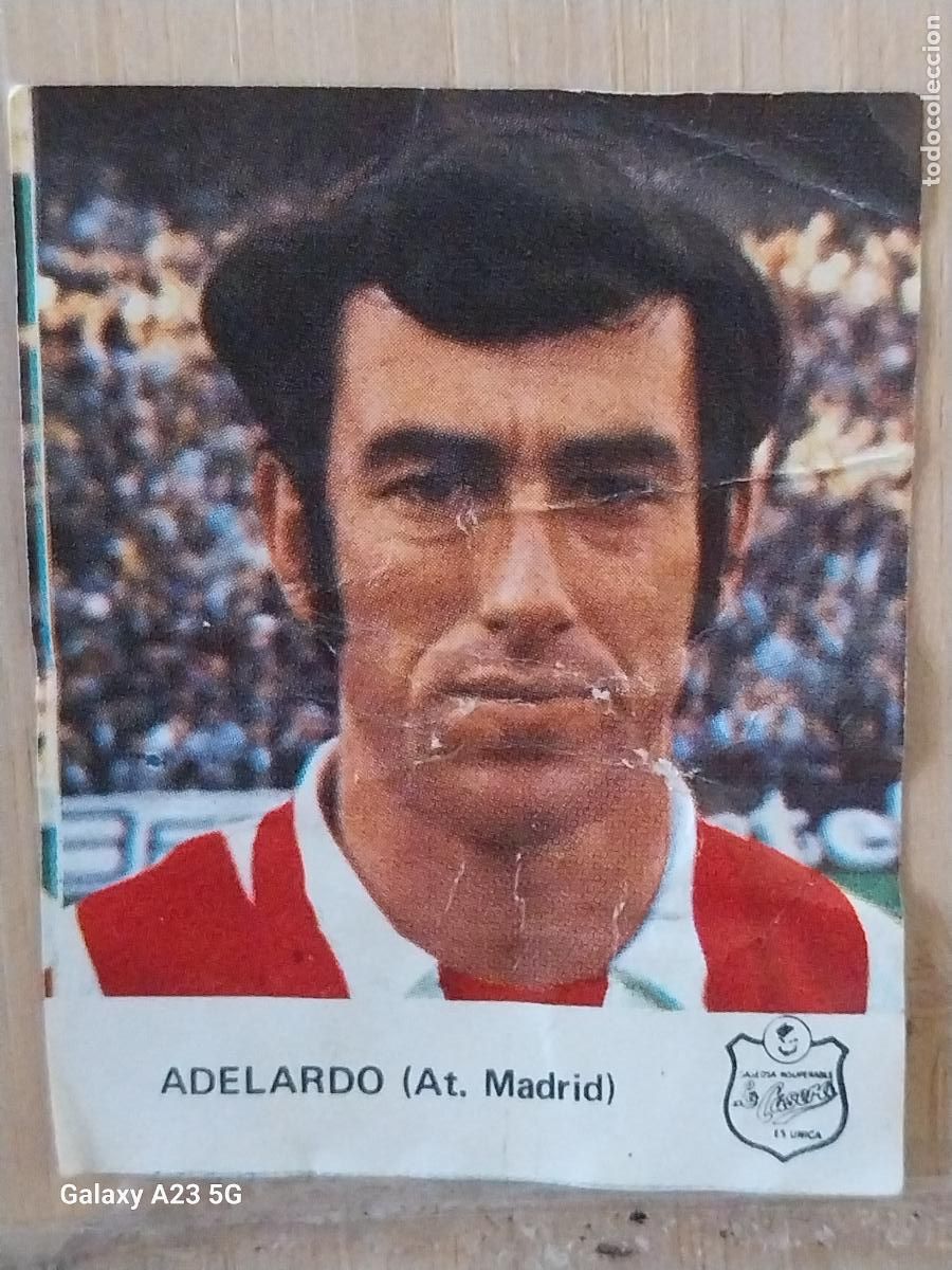 Football Stickers: ADELARDO AT ATLETICO MADRID LIGA 1971 71 72 PROMO LA CASERA GASEOSA ED FHER ORIGINAL