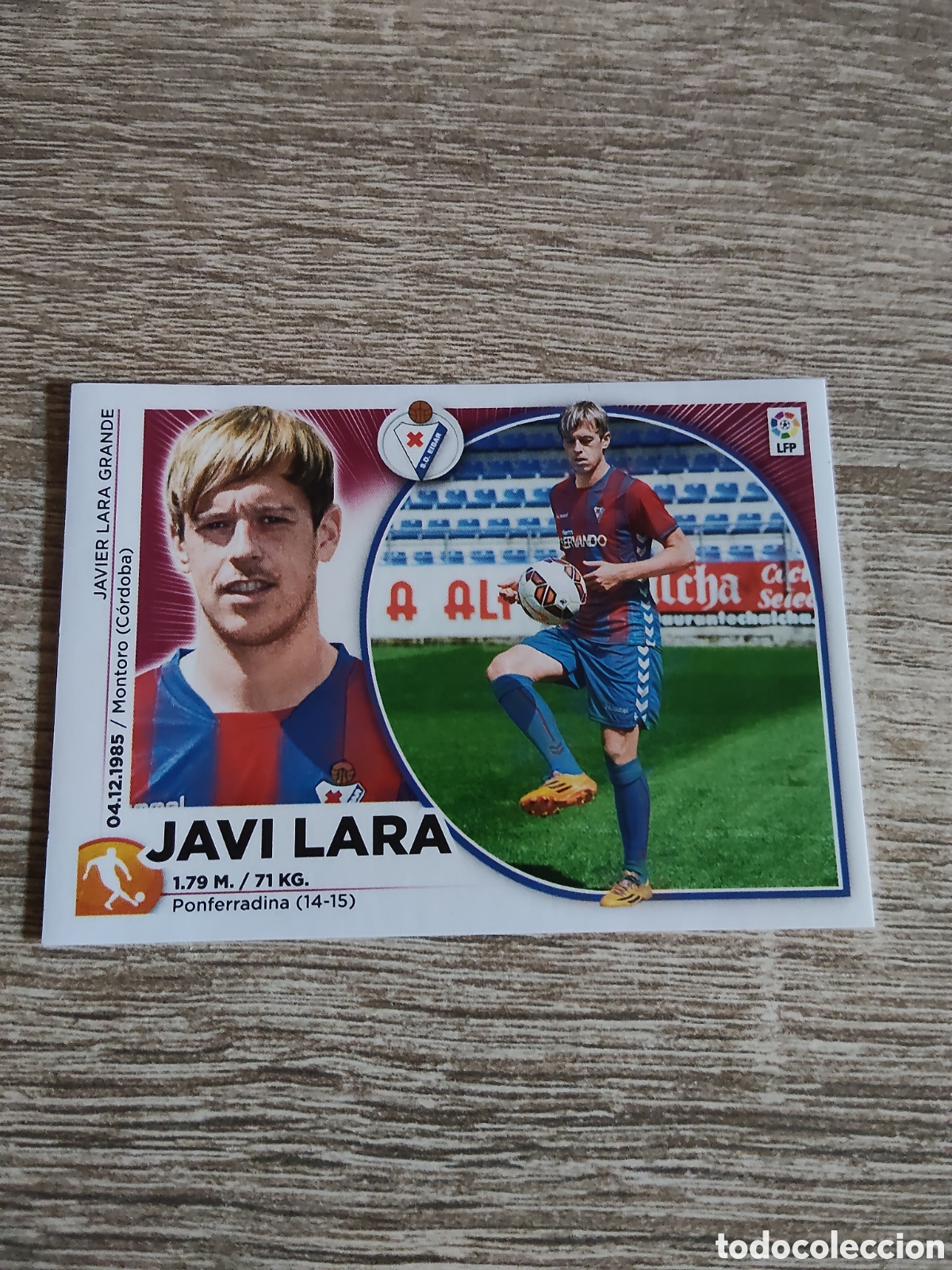 Cromos de f&uacute;tbol: Javi Lara Eibar liga 2014 2015 14 15 ediciones este