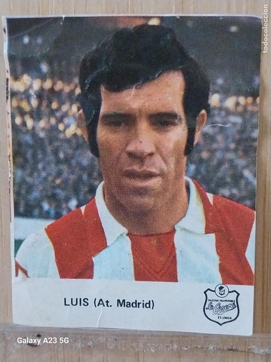 Football Stickers: ARAGONES LUIS AT ATLETICO MADRID LIGA 1971 71 72 PROMO LA CASERA GASEOSA ED FHER ORIGINAL