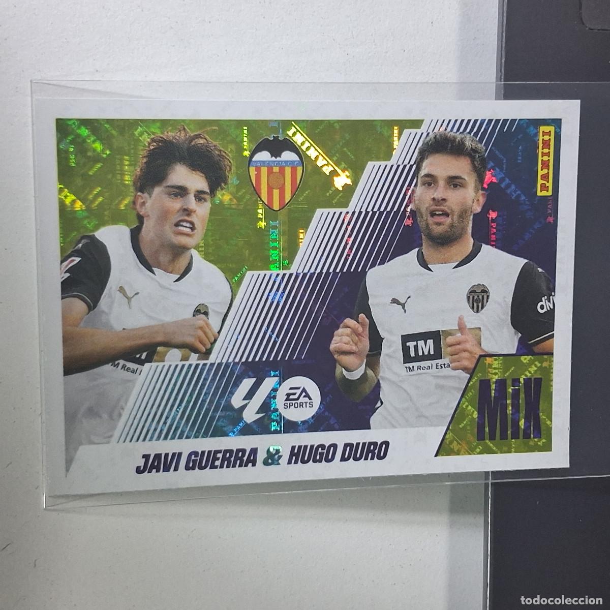 Fu&szlig;ball-Sticker: D3 14 JAVI GUERRA HUGO DURO VALENCIA MIX LIGA ESTE 2025 2026 25 26 PANINI STICKERS CROMOS