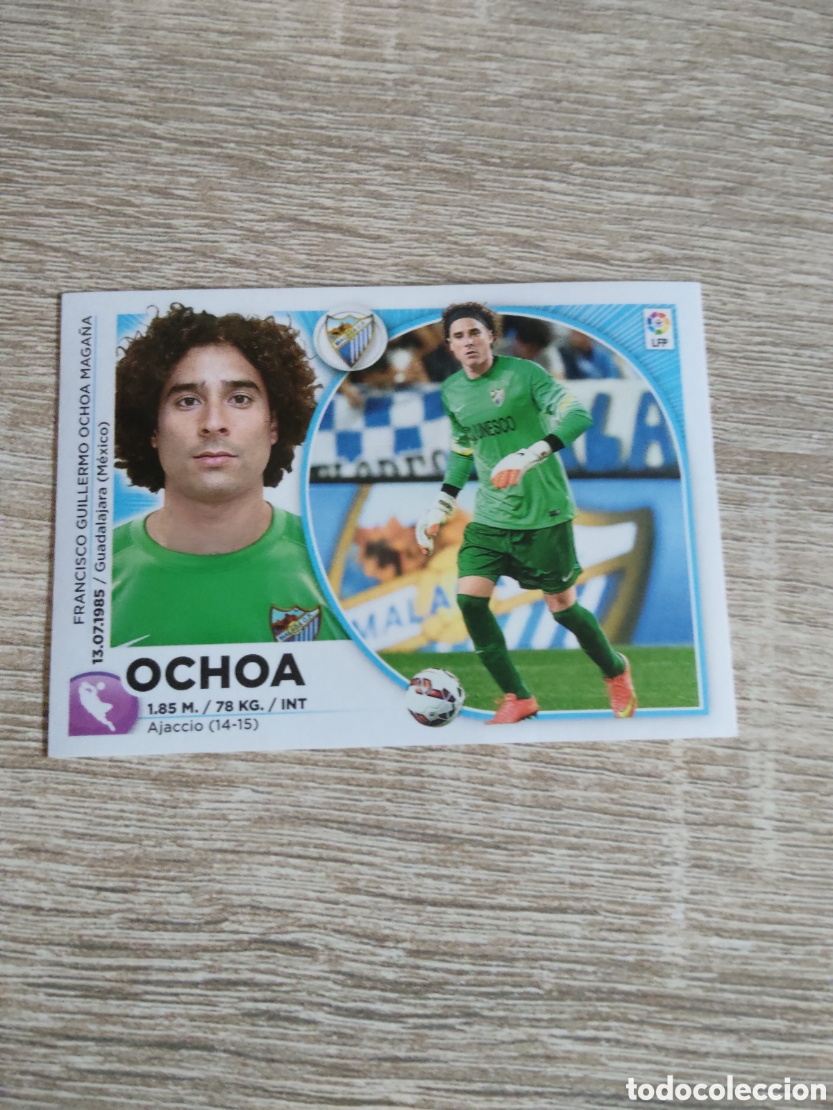 Cromos de f&uacute;tbol: Ochoa coloca M&aacute;laga liga 2014 2015 14 15 ediciones este