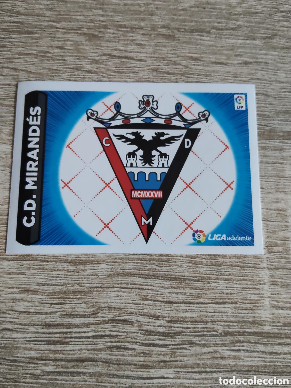 Cromos de f&uacute;tbol: Escudo Mirand&eacute;s liga 2014 2015 14 15 ediciones este