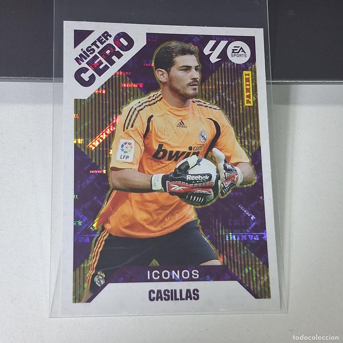 Cromos de f&uacute;tbol: D3 14 CASILLAS REAL MADRID MISTER CERO ICONOS LIGA ESTE 2025 2026 25 26 PANINI STICKERS CROMOS