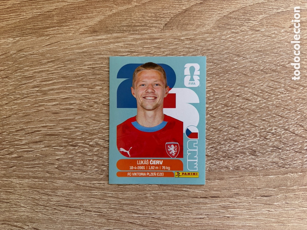 Cromos de f&uacute;tbol: CZE 11 LUK&Aacute;&Scaron; ČERV PANINI STICKER FIFA WORLD CUP 2026 26 REP&Uacute;BLICA CHECA