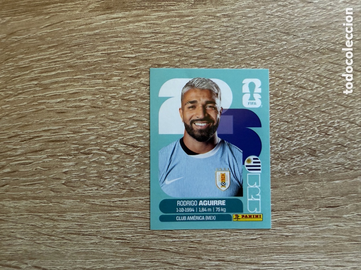 Cromos de f&uacute;tbol: URU 19 RODRIGO AGUIRRE PANINI STICKER FIFA WORLD CUP 2026 26 URUGUAY
