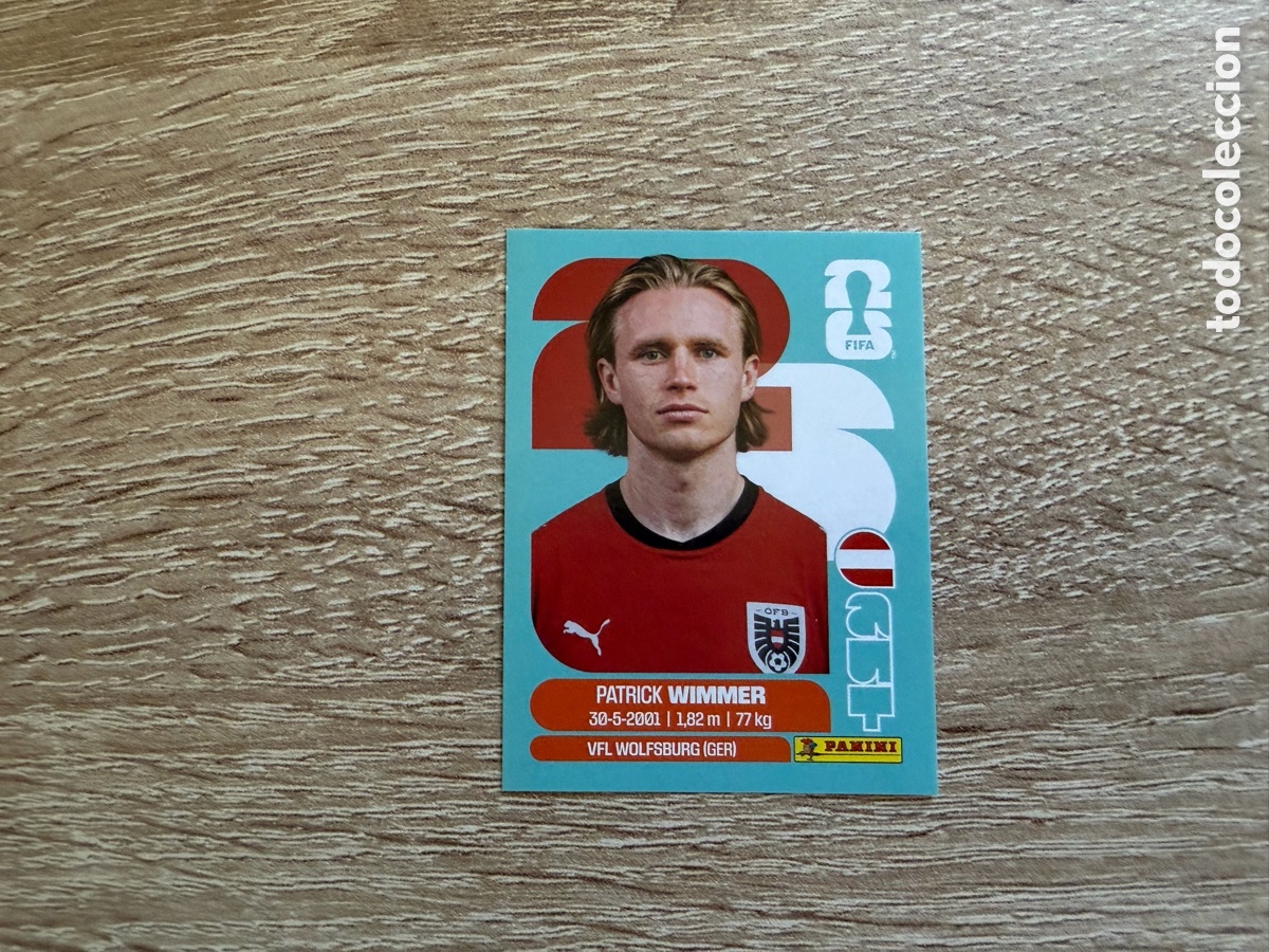 Cromos de f&uacute;tbol: AUT 17 ROMANO SCHMID PANINI STICKER FIFA WORLD CUP 2026 26 AUSTRIA