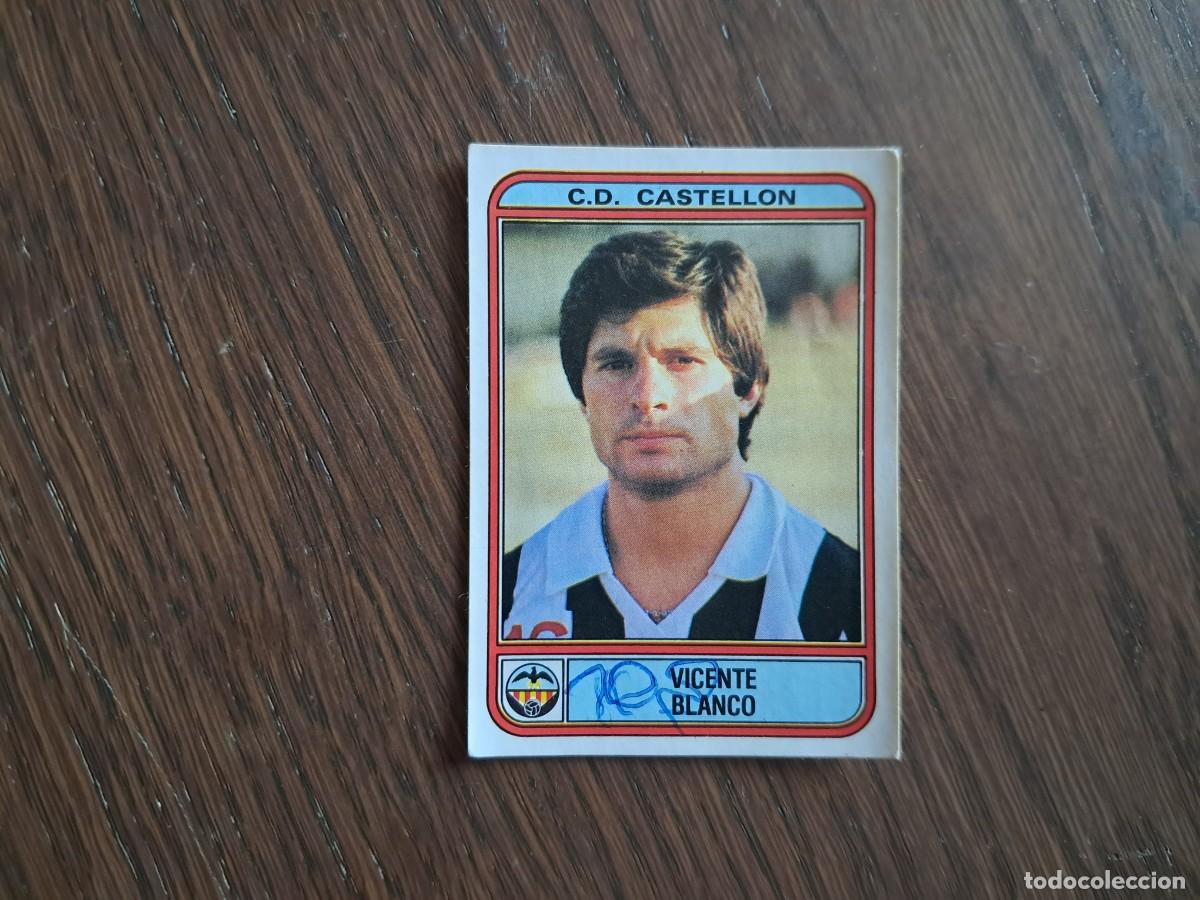 Cromos de f&uacute;tbol: cromo de futbol de panini, futbol 82, liga espa&ntilde;ola, n&ordm; 108, Vicente Blanco, Castell&oacute;n.