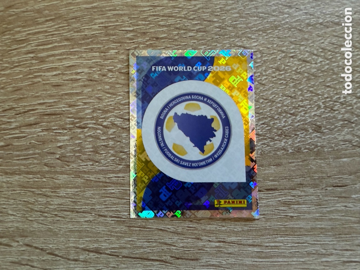 Fu&szlig;ball-Sticker: BIH 1 ESCUDO BADGE LOGO PANINI STICKER FIFA WORLD CUP 2026 26 BOSNIA Y HERZEGOVINA