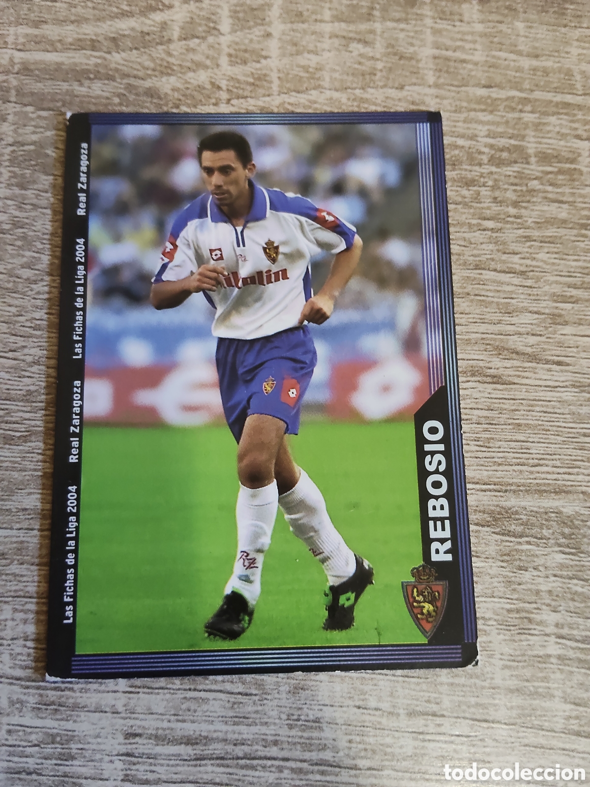 Fu&szlig;ball-Sticker: Mundicromo las fichas de la liga 2004 492 Rebosio Real Zaragoza