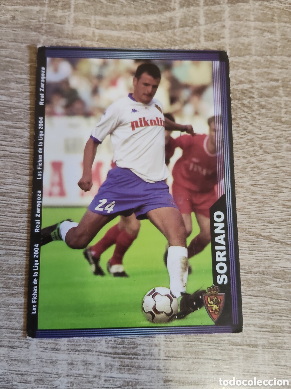 Cromos de f&uacute;tbol: Mundicromo las fichas de la liga 2004 500 Soriano Real Zaragoza