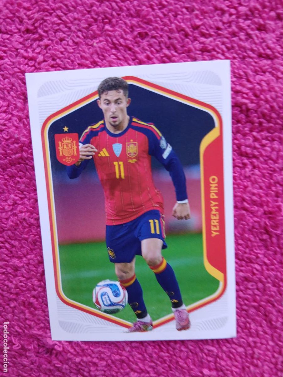 Cromos de f&uacute;tbol: espa&ntilde;a 2026 58 yeremi pino selecci&oacute;n espa&ntilde;ola panini carrefour family mundial de futbol (F)