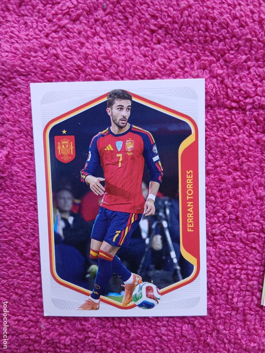 Cromos de f&uacute;tbol: espa&ntilde;a 2026 54 ferran torres selecci&oacute;n espa&ntilde;ola panini carrefour family mundial de futbol (F)