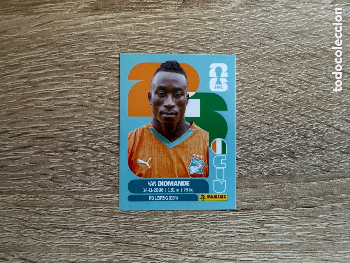 Football Stickers: CIV 18 YAN DIOMANDE REAL MADRID PANINI STICKER FIFA WORLD CUP 2026 26 COSTA DE MARFIL IVORY COAST