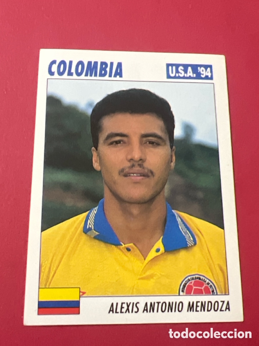 Cromos de f&uacute;tbol: C5753. 44 SERVICE LINE MUNDIAL USA 94 ALEXIS ANTONIO MENDOZA - COLOMBIA - 1994 WORLD CUP SL ITALY